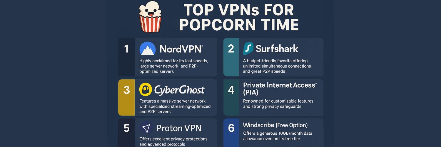 Top VPNs for Popcorn Time
