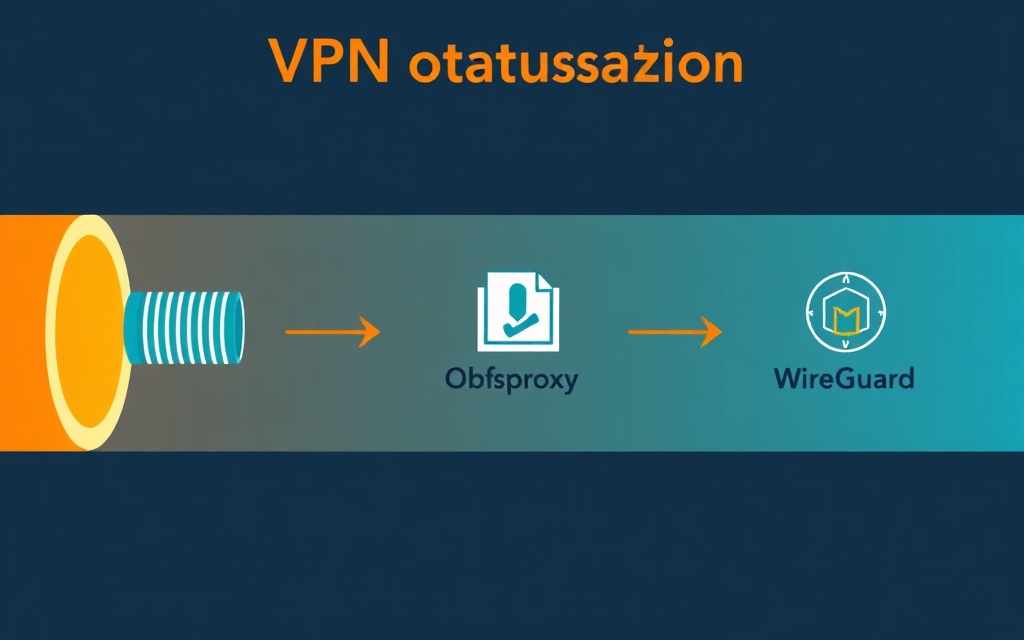 Illustration of three VPN obfuscation methods
