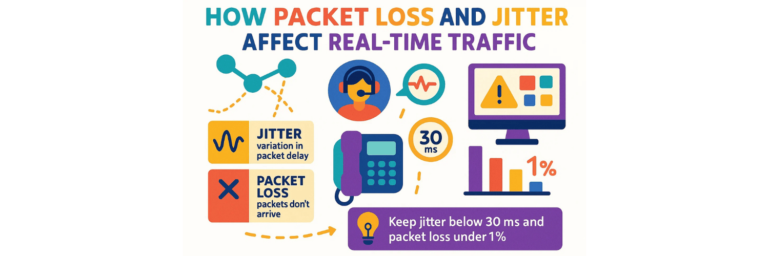 How Packet Loss and Jitter Affect Real-Time Traffic